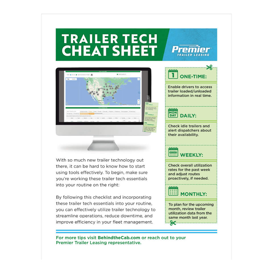 Trailer Tech CheatSheet